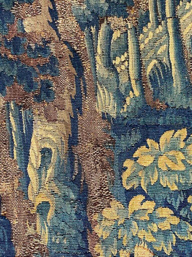 Flemish Tapestry Fragment In Good Condition In Essex, MA