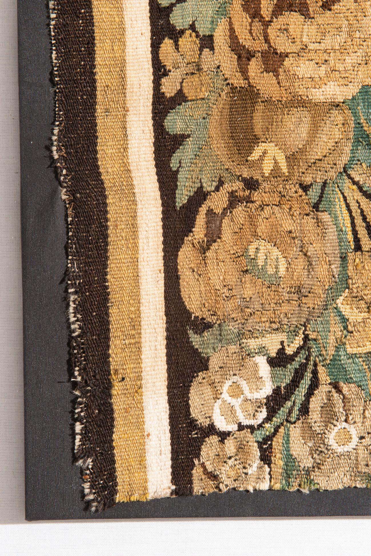 Hand-Woven Flemish Tapestry Fragment For Sale