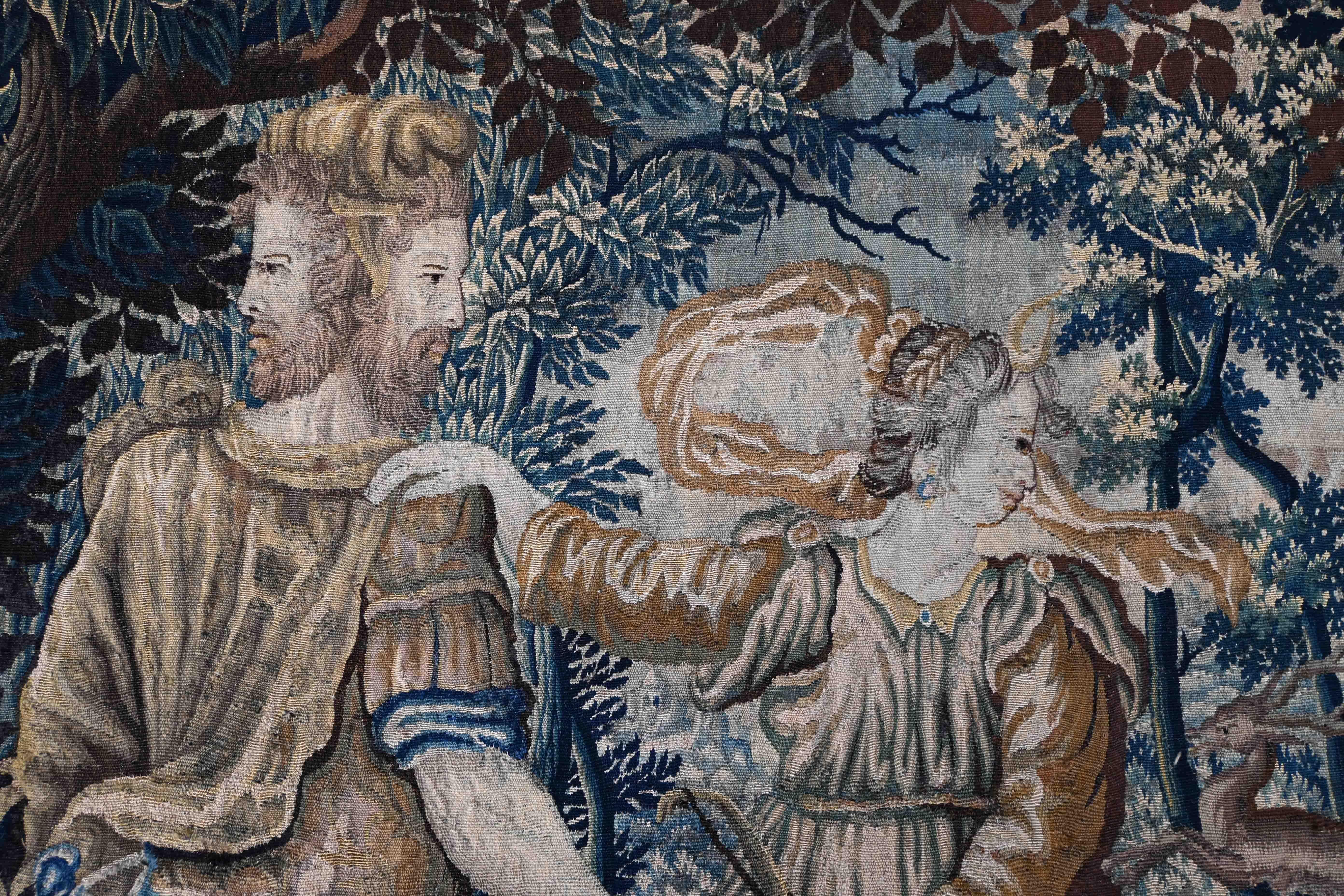 Flemish Tapestry - Mitte des 17. Jahrhunderts - Geschichte der Hohen Götter - N° 1354 (Französisch) im Angebot