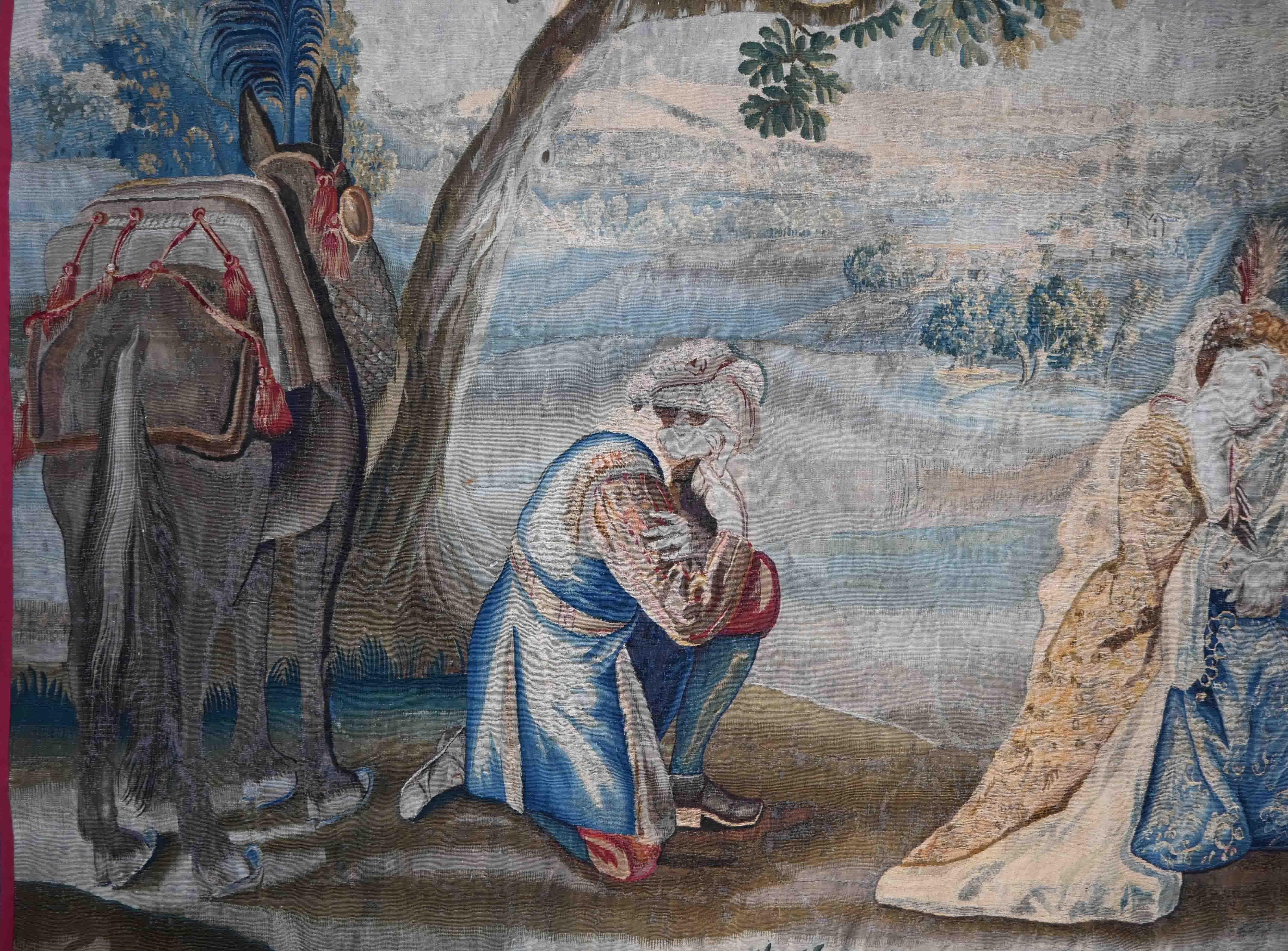 Flämische Tapisserie Werkstatt De La Veuve De Guillaume Werniers, CIRCA 1750 - N 1489 (Französisch) im Angebot