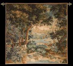 Arazzo fiammingo tessuto a telaio Verdure - 4'1" x 4'1"