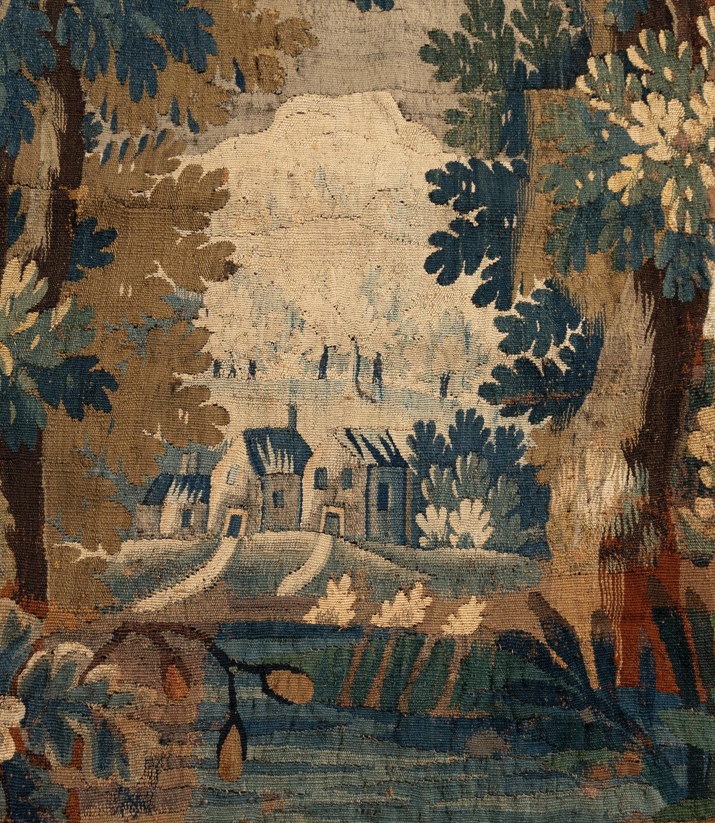 Flämischer Verdure-Wandteppich (Französisch) im Angebot