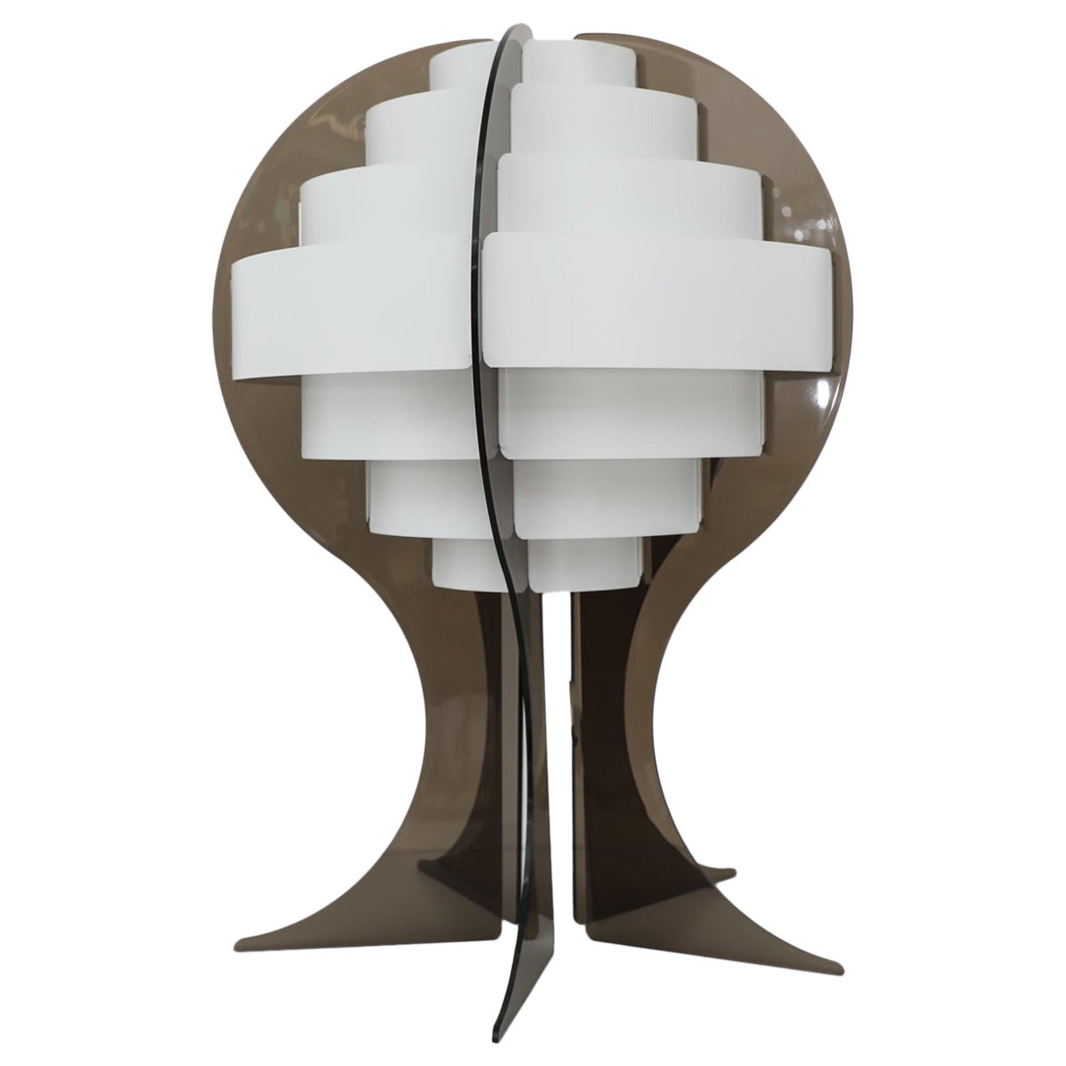 Flemming Brylle and Preben Jacobsen Acrylic Space Age Table Lamp, 1960's