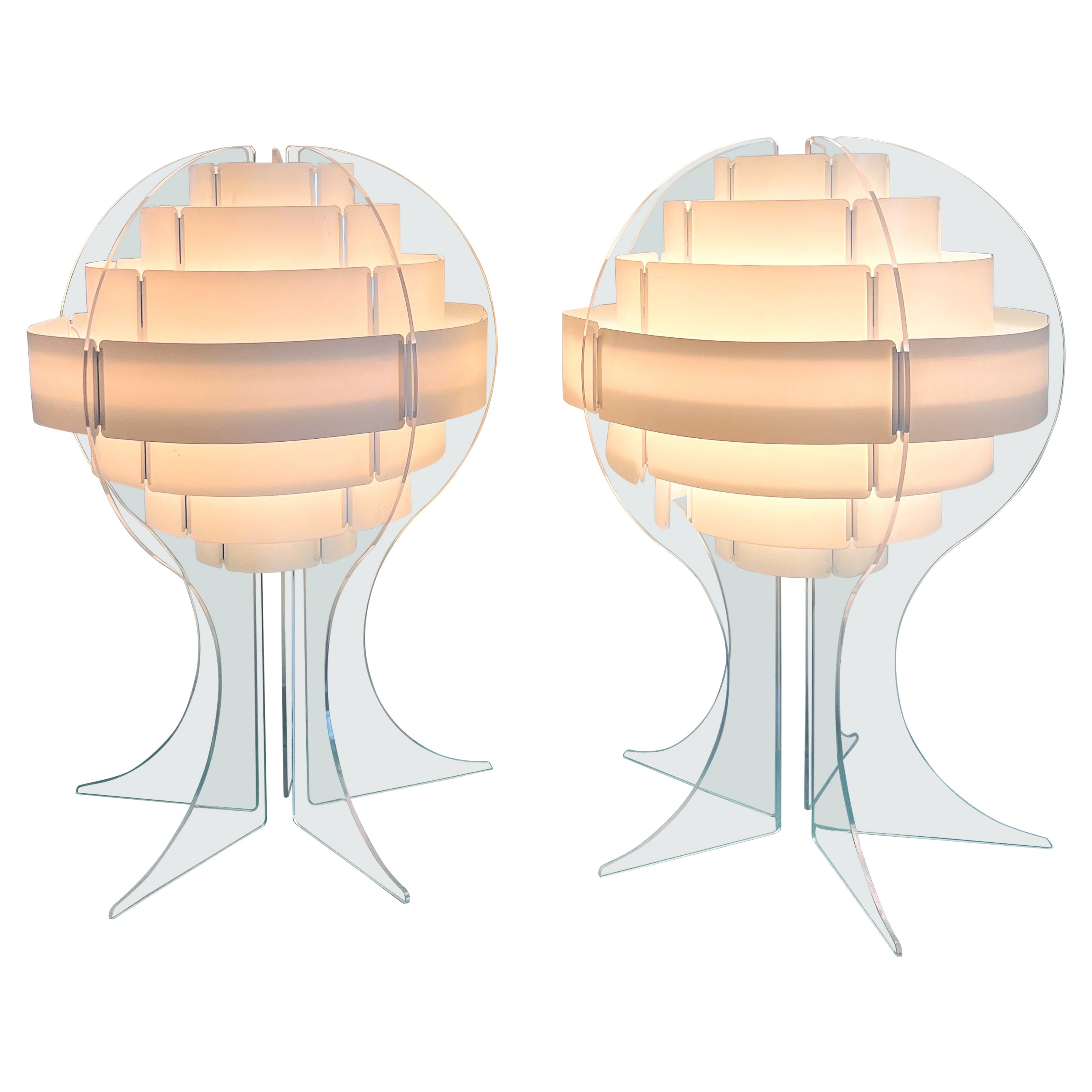Flemming Brylle & Preben Jacobsen Space Age Table Lamp, Denmark, 1960's