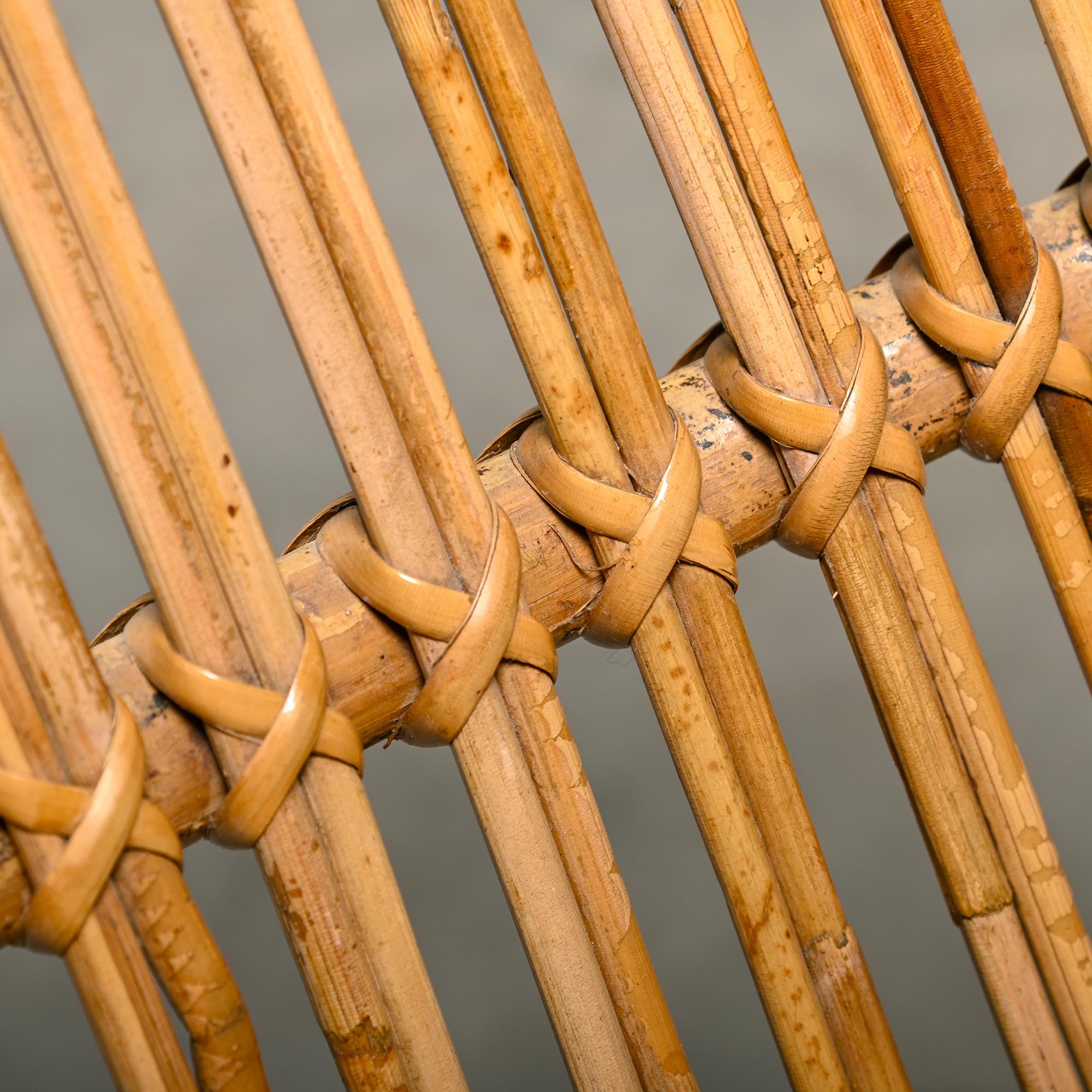 Silla de bambú y caña Flemming Lassen, E.V.A. Nissen & Co., década de 1940 en venta 10