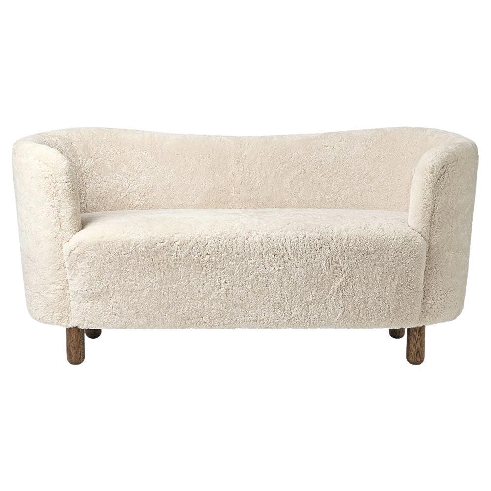 Flemming Lassen Mingle Sofa Moonlight Sheepskin Dark Stained Oak for Audo