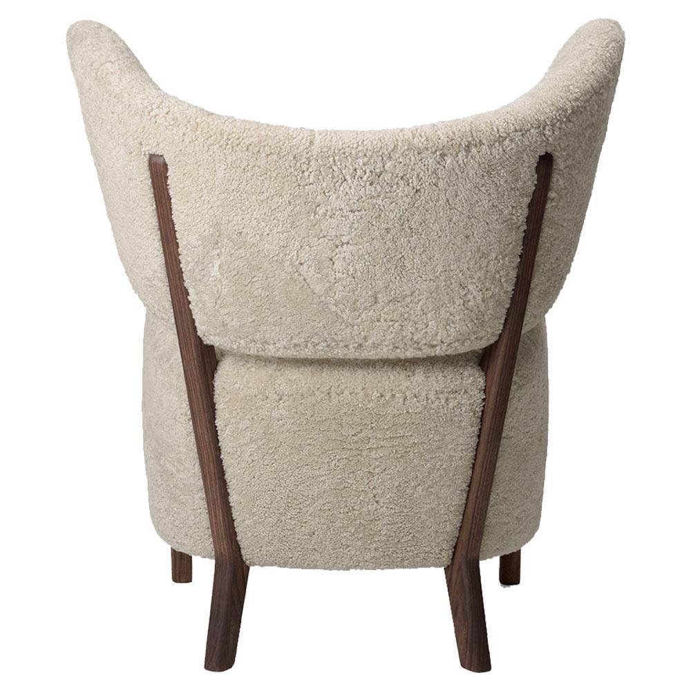 Flemming Lassen My Own Loungesessel aus Schafsleder und Mondlicht aus Nussbaumholz für Audo (Dänisch) im Angebot