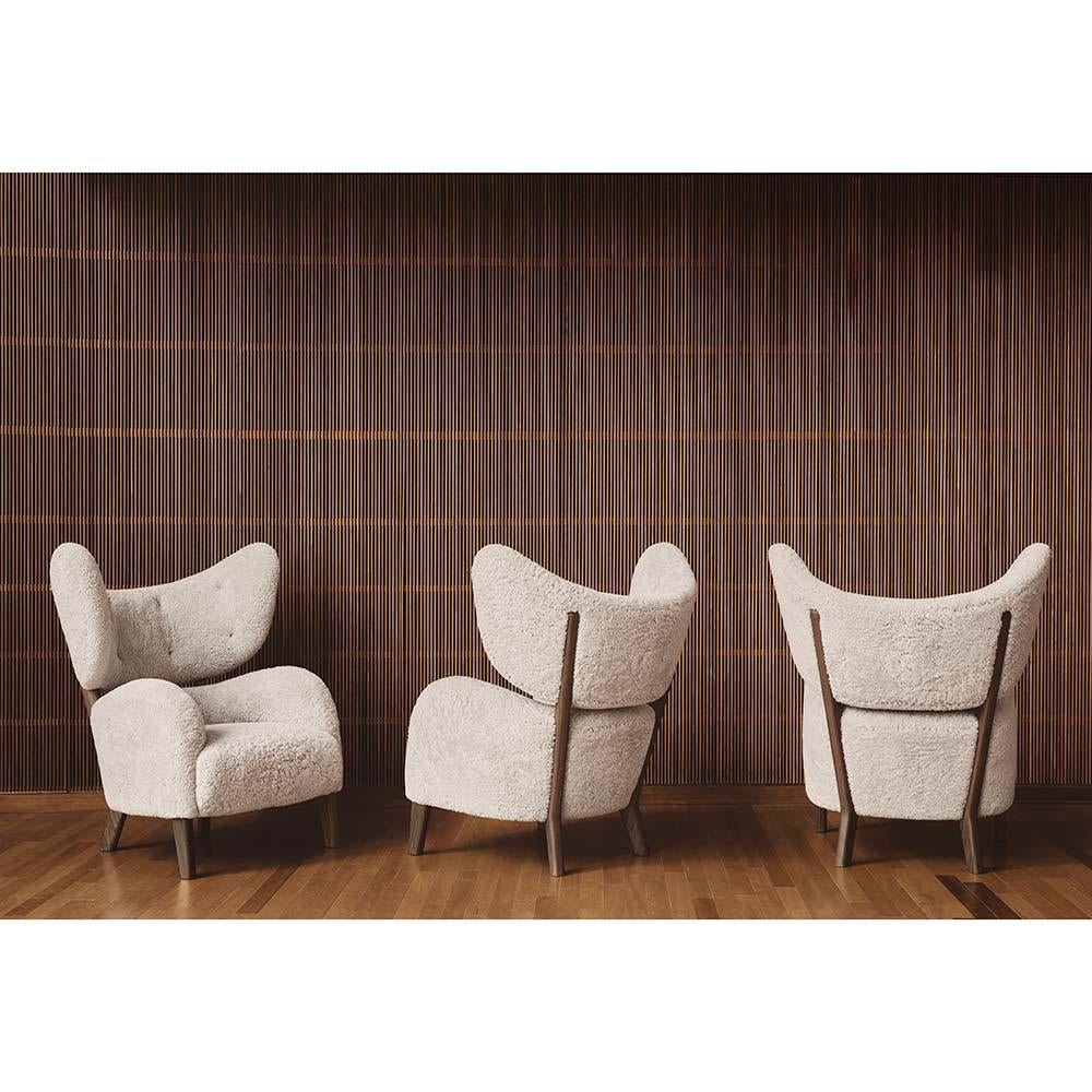Flemming Lassen My Own Loungesessel aus Schafsleder und Mondlicht aus Nussbaumholz für Audo im Zustand „Neu“ im Angebot in New York, NY