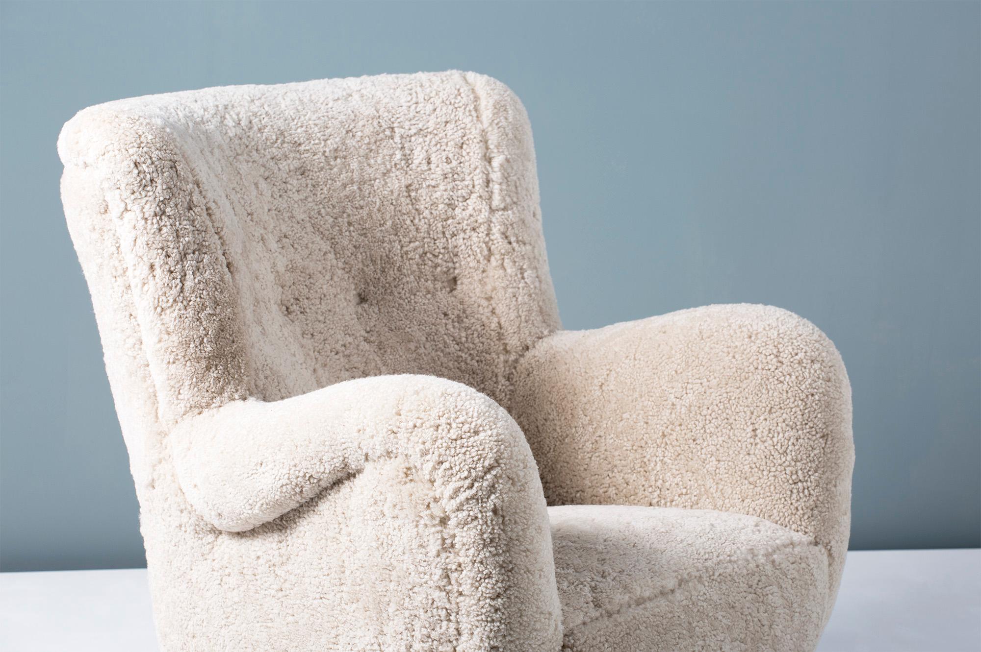 shearling armchair