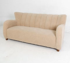 Flemming Lassen Style Danish Lambswool Sofa C. 1940's