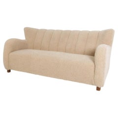 Flemming Lassen Style Danish Lambswool Sofa C. 1940's