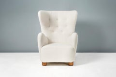 Flemming Lassen Style Danish Lounge Chair, 1930s