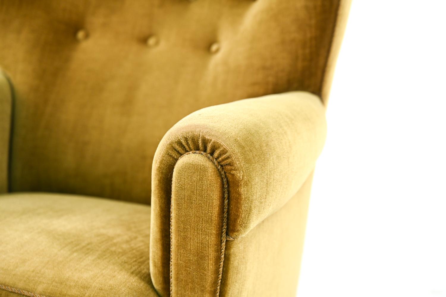 Mid-20th Century Flemming Lassen Style Highback Lounge Chair
