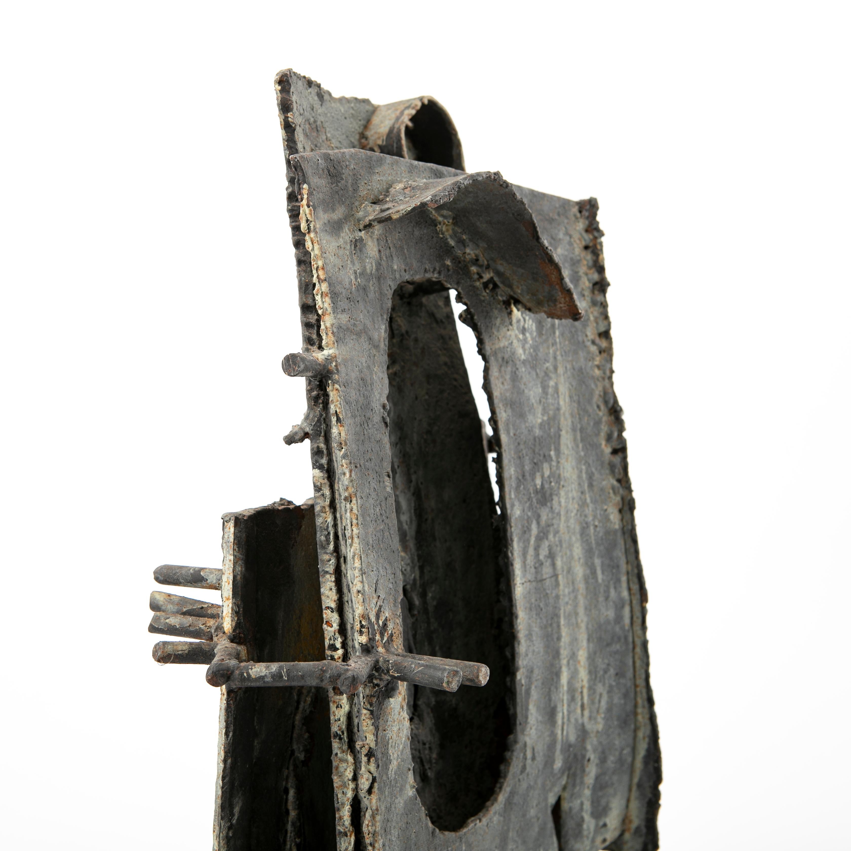 20th Century Flemming Rodian Iron Sculpture For Sale