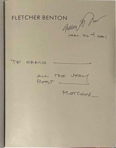 Large hardback monograph (inscribed and hand signed twice by Fletcher Benton)