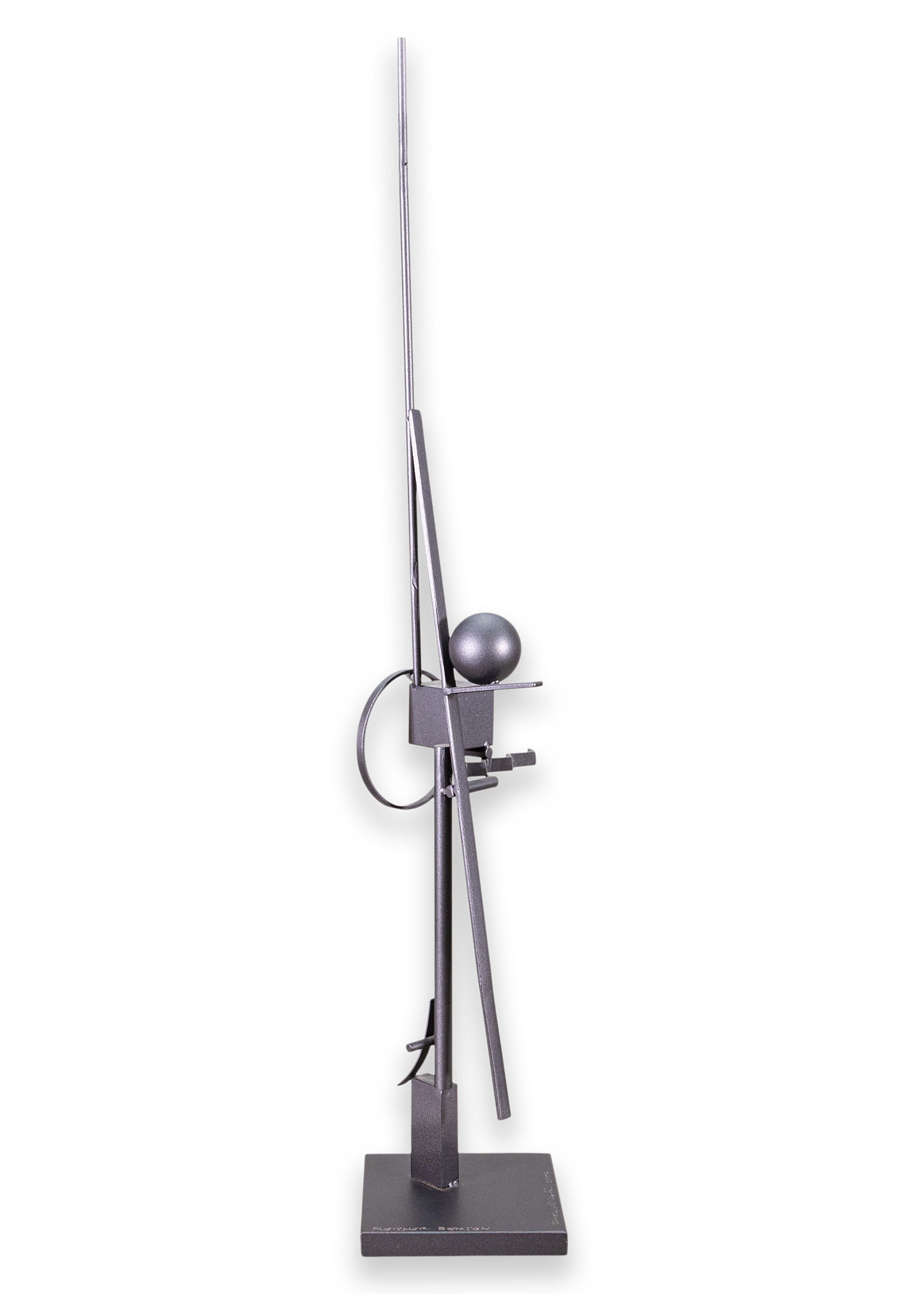Fletcher Benton Untitled (Straight-Up) Zeitgenössische geschweißte Stahlskulptur 2004 im Angebot 4