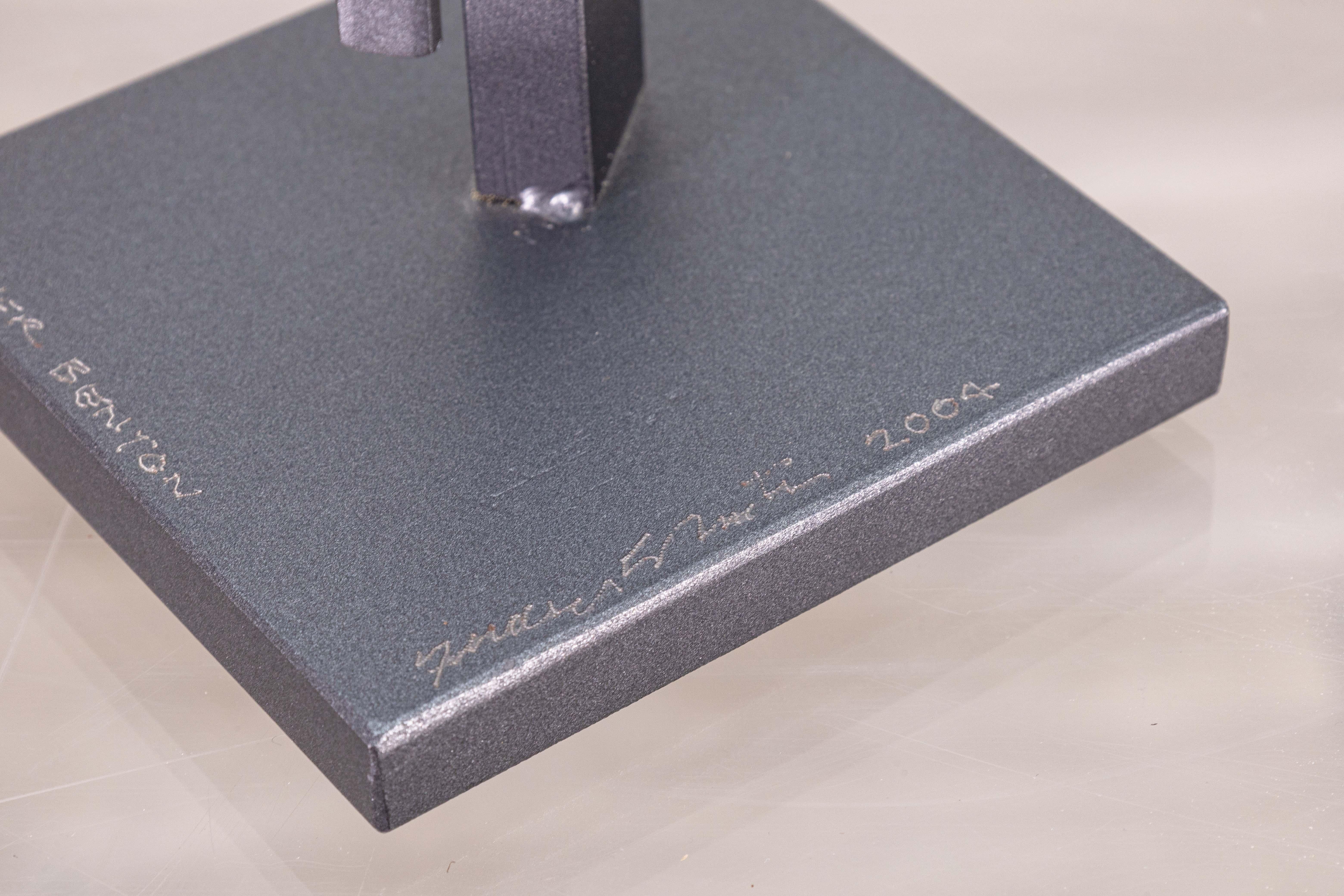 Fletcher Benton Untitled (Straight-Up) Zeitgenössische geschweißte Stahlskulptur 2004 im Angebot 3