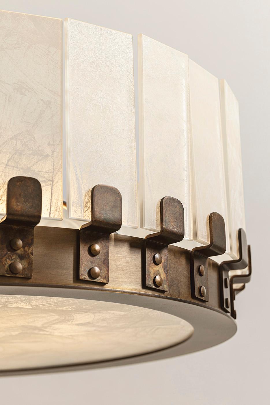 Italiano Lampada a sospensione Fleur Artu' Large di MM Lampadari in vendita
