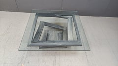 Table basse Fleur de Fer de Maurice Barilone, années 1980