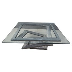 Fleur de Fer coffee table by Maurice Barilone, 1980s