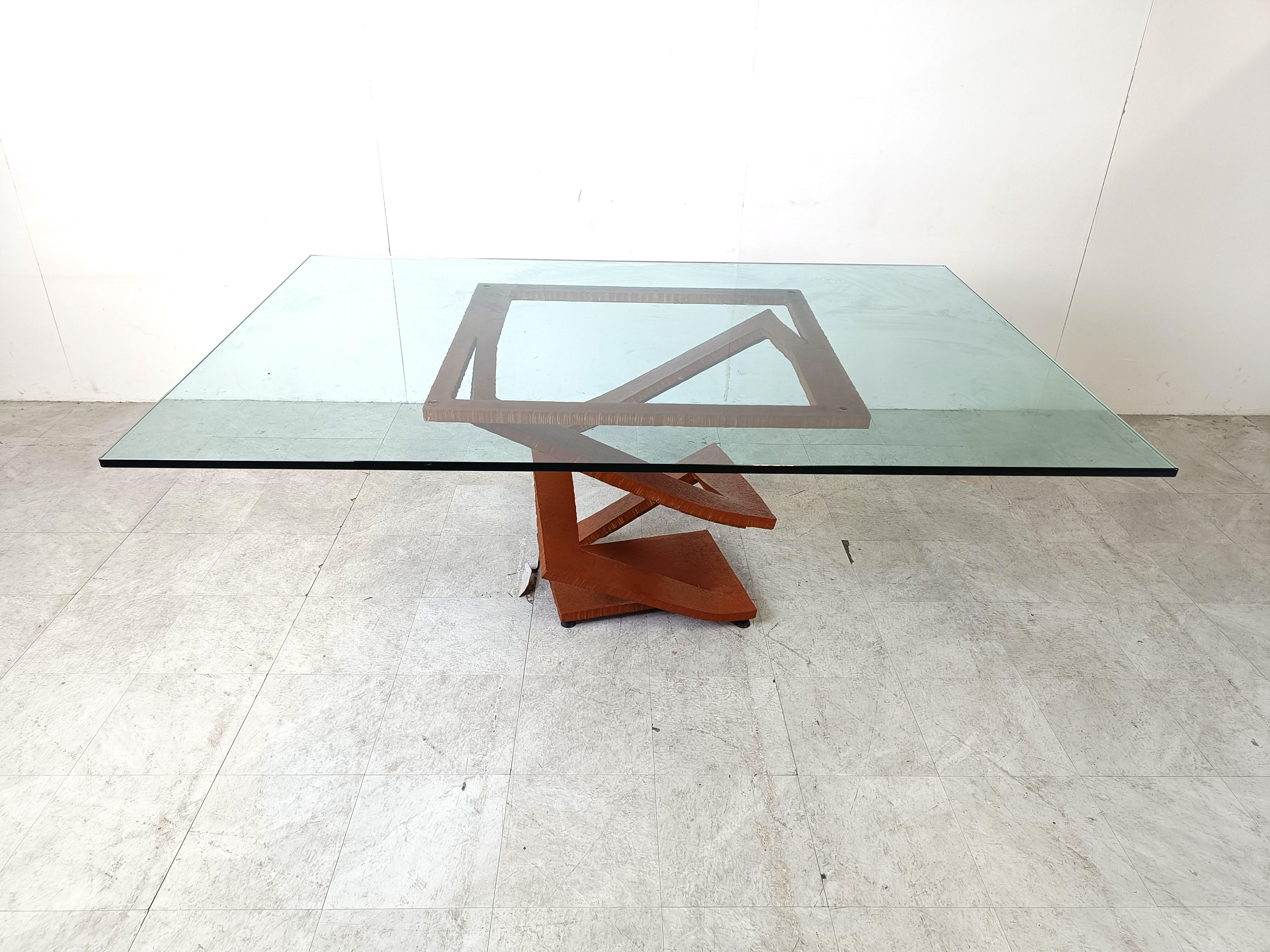Fleur de Fer Dining Table by Maurice Barilone for Roche Bobois In Good Condition In HEVERLEE, BE