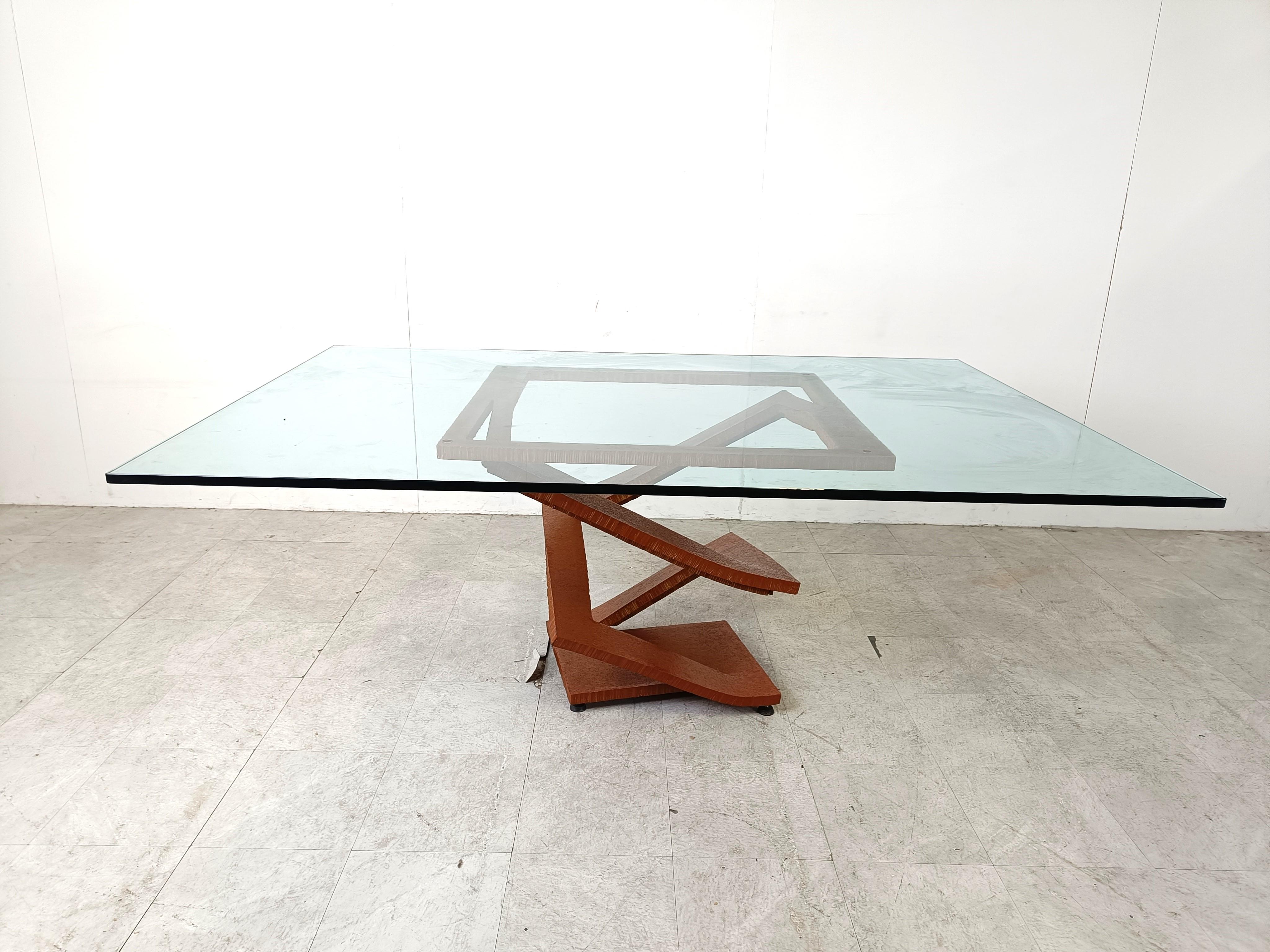 Late 20th Century Fleur de Fer Dining Table by Maurice Barilone for Roche Bobois