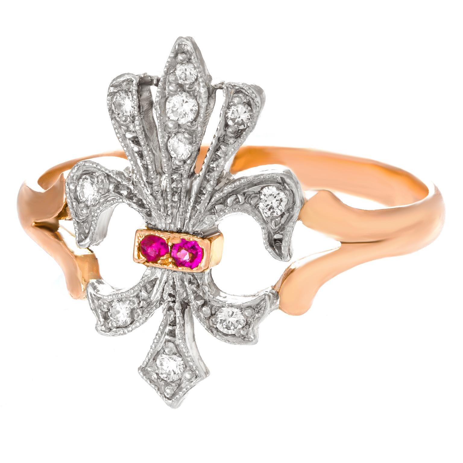 Fleur-de-Lis-Art Deco-Ring 4