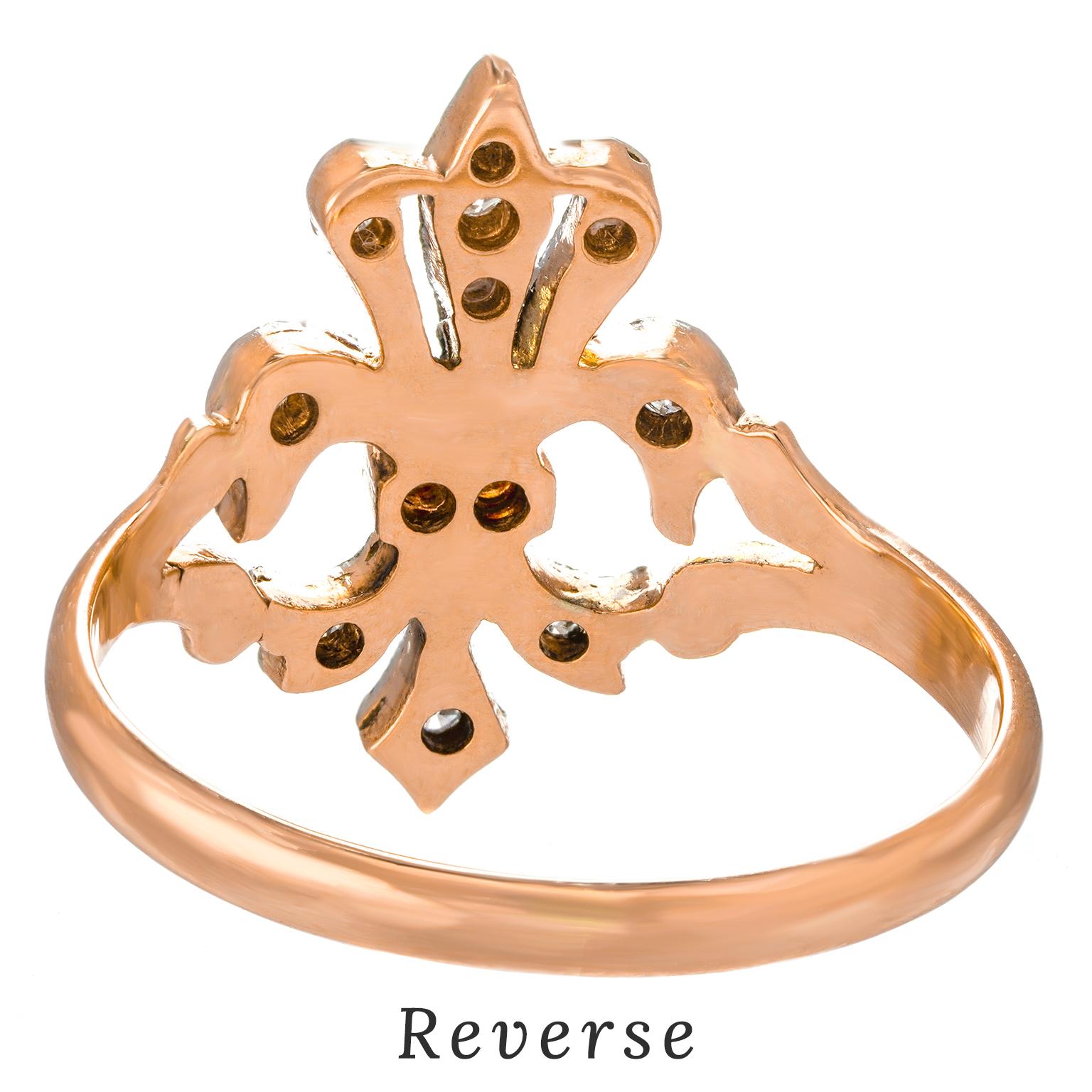 Fleur-de-Lis-Art Deco-Ring 3