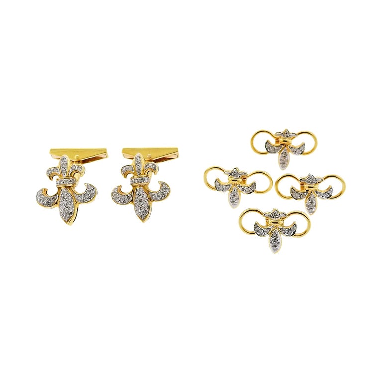 Fleur Di Lis New Orleans Cufflinks Antiqued Silver Tone With