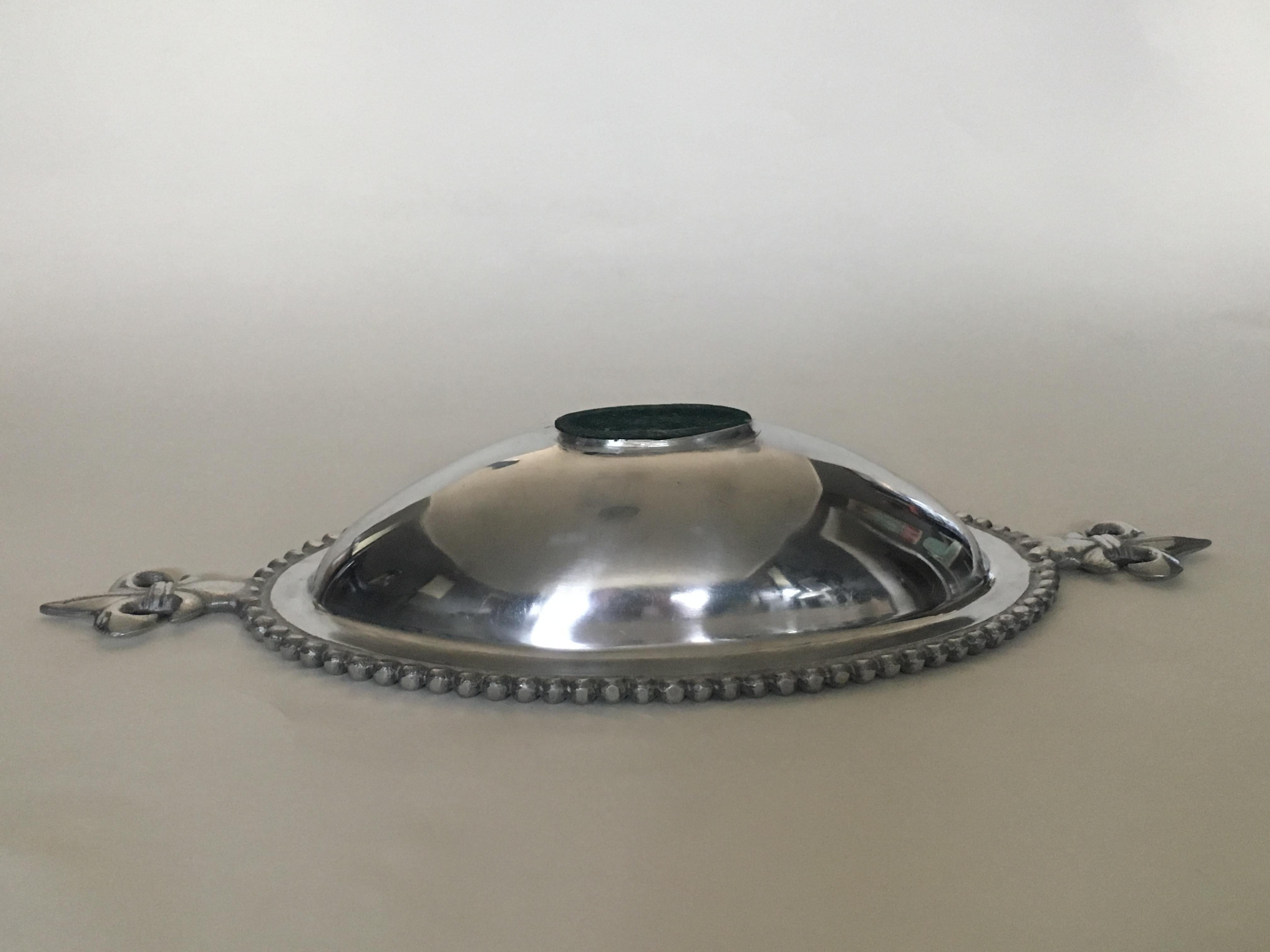 20th Century Fleur De Lis Serving Bowl For Sale