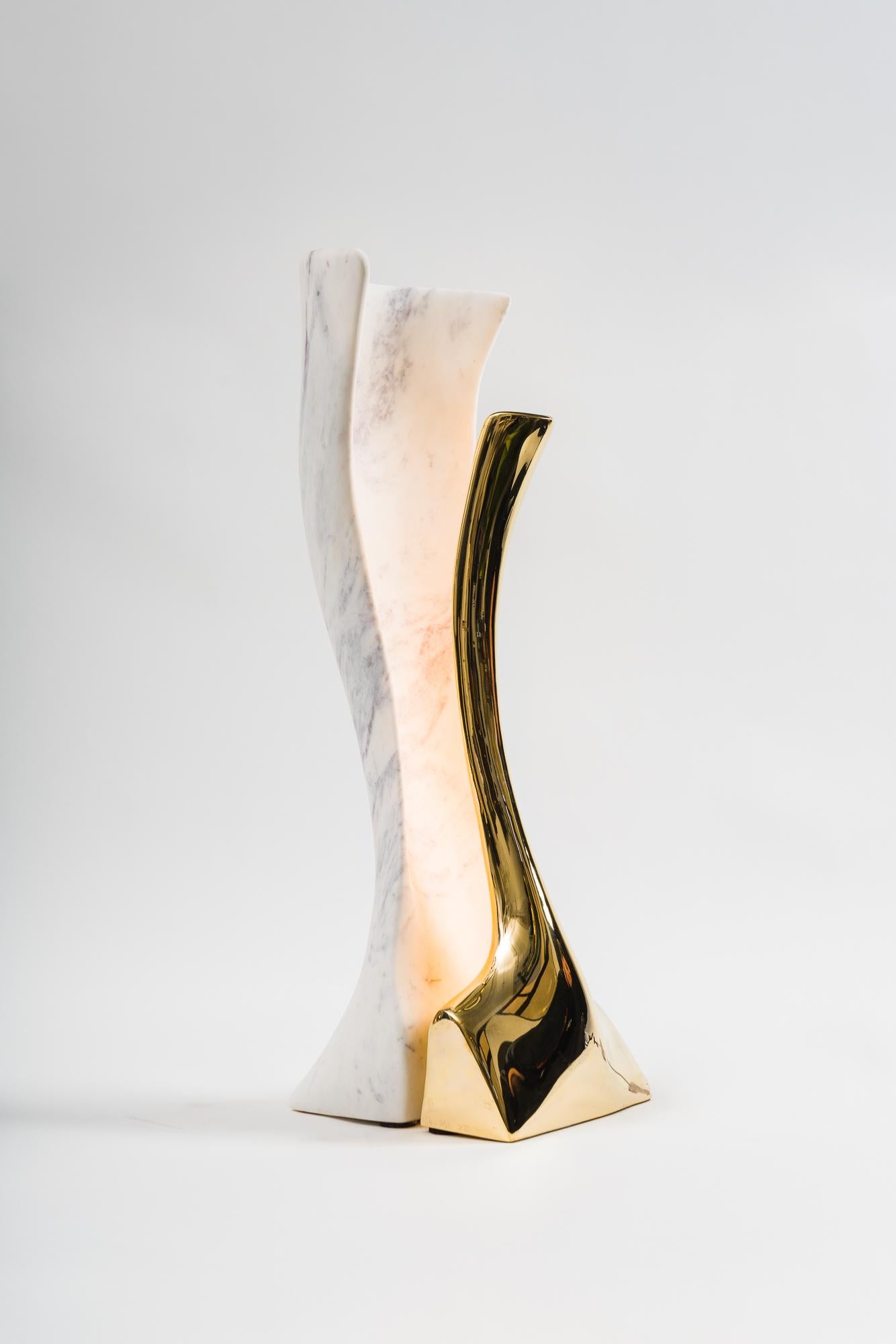 Polished Fleur-de-lis Table Lamp III, 2022 For Sale