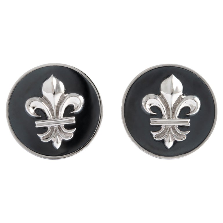 Fleur de lys Cufflinks For Sale at 1stDibs chrome hearts
