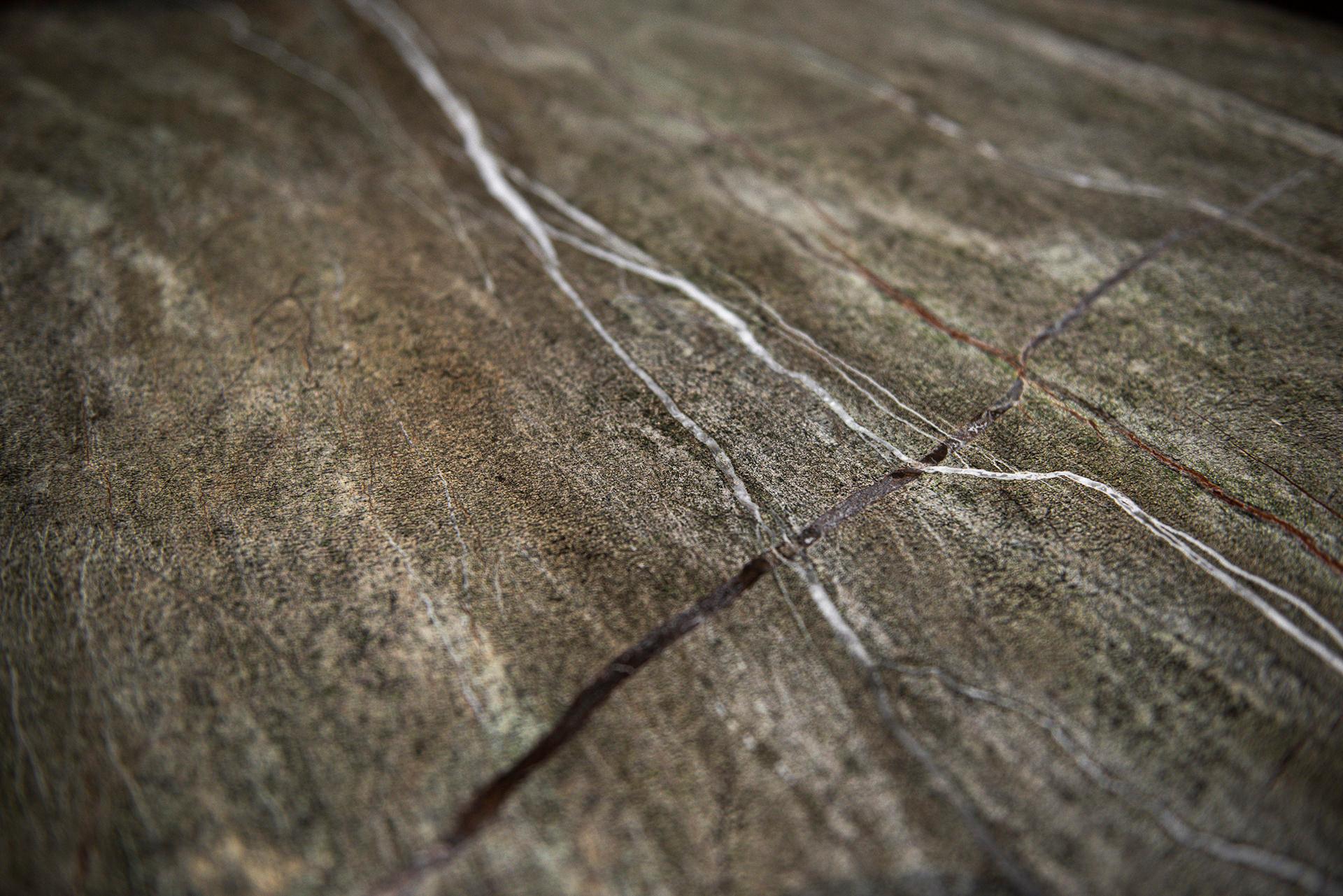 Fleur Dining Table by Dam Atelier for Delvis Unlimited Green Marble For Sale 1