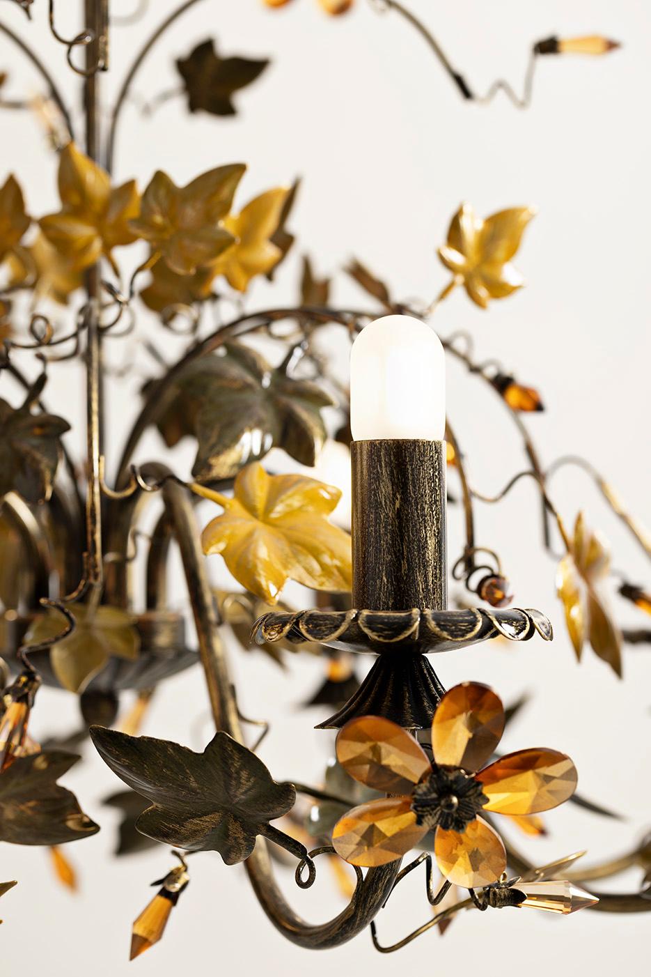 Italiano Lampadario Fleur Edera 5 di MM Lampadari in vendita