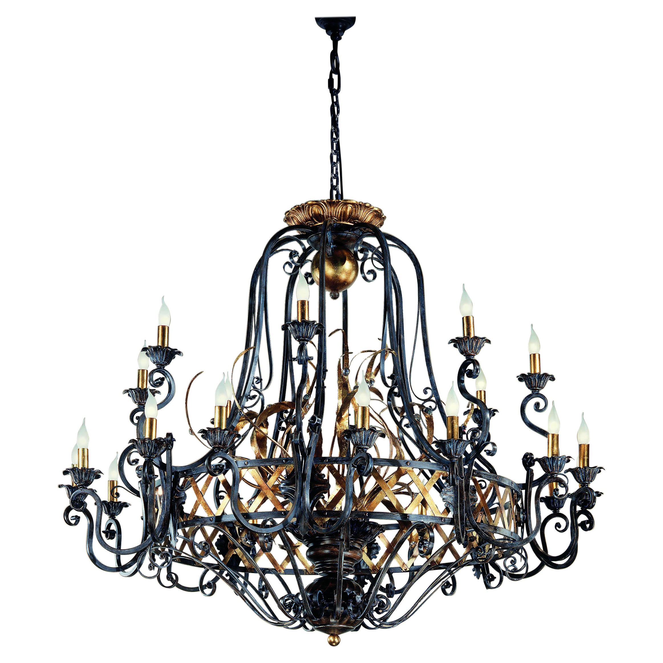 Fleur Fiamme Chandelier by MM Lampadari