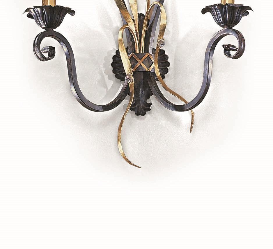 Lámpara de pared Fleur Fiamme de MM Lampadari Italiano en venta