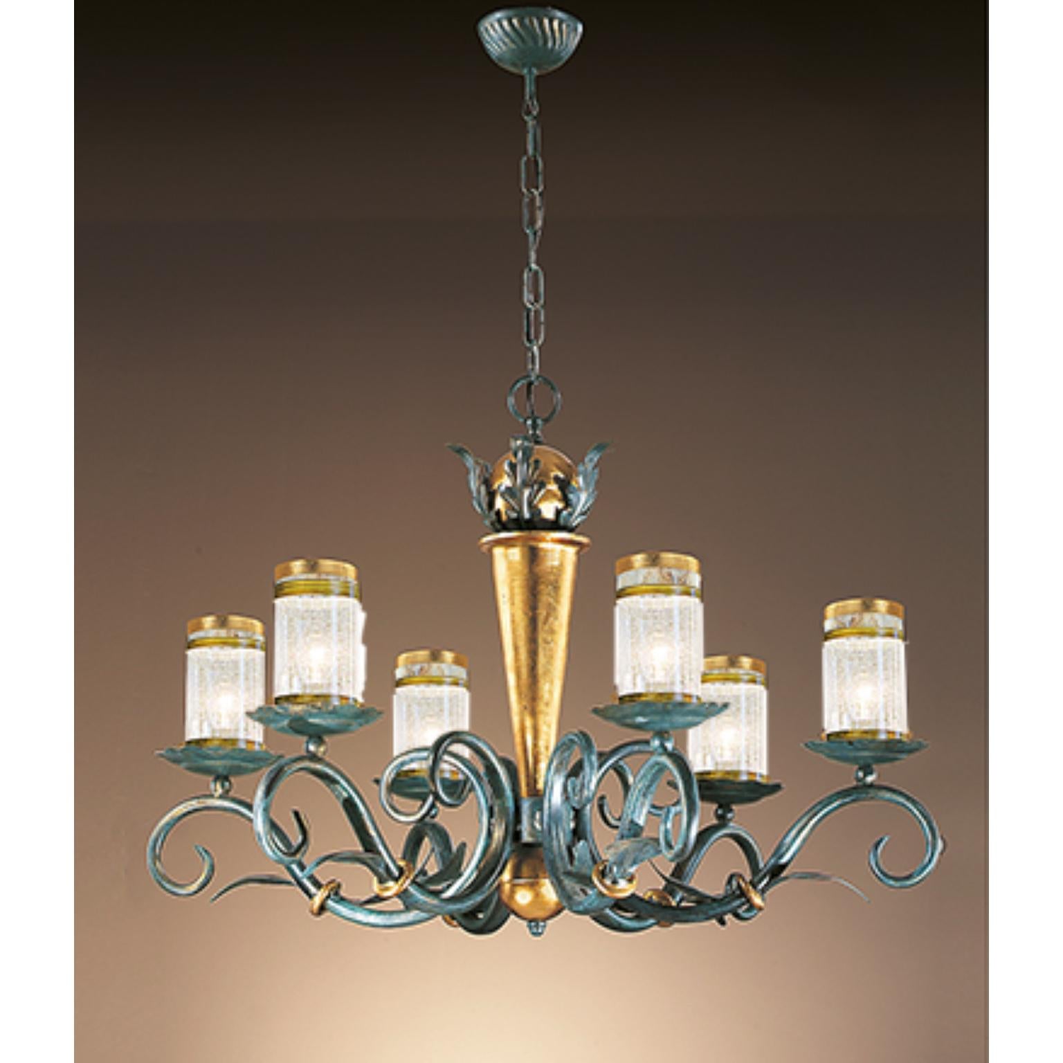 Lámpara Fleur Impero 6 de MM Lampadari
Dimensiones: Ø 85 x A 60 cm.
Materiales: Metal y cristal de Murano.

Todas nuestras lámparas pueden cablearse según cada país. Si se vende a EE.UU., se cableará para ese país, por ejemplo. Póngase en contacto