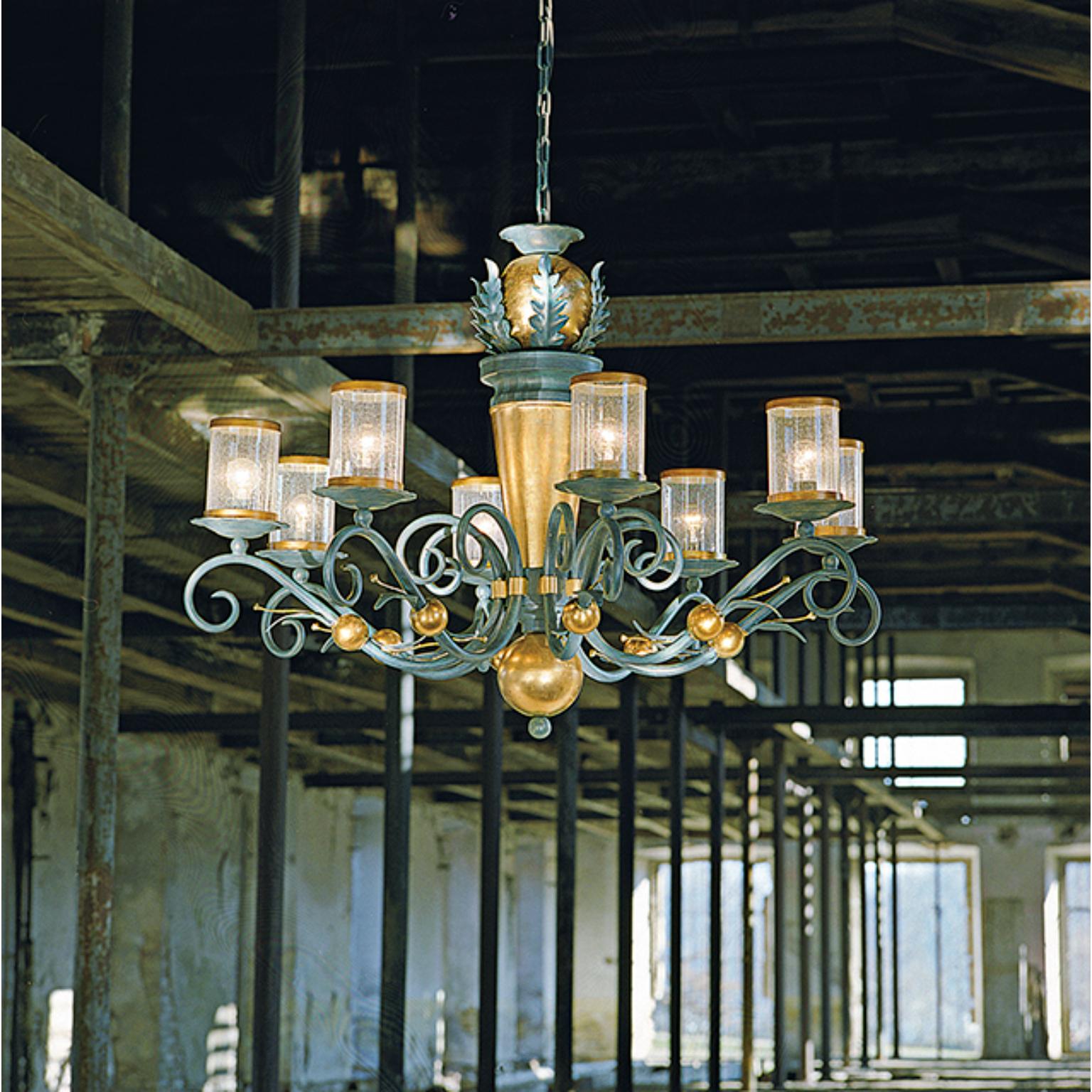Lámpara Fleur Impero 8 de MM Lampadari
Dimensiones: Ø 104 x A 73 cm.
Materiales: Metal y cristal de Murano.

Todas nuestras lámparas pueden cablearse según cada país. Si se vende a EE.UU., se cableará para ese país, por ejemplo. Póngase en contacto