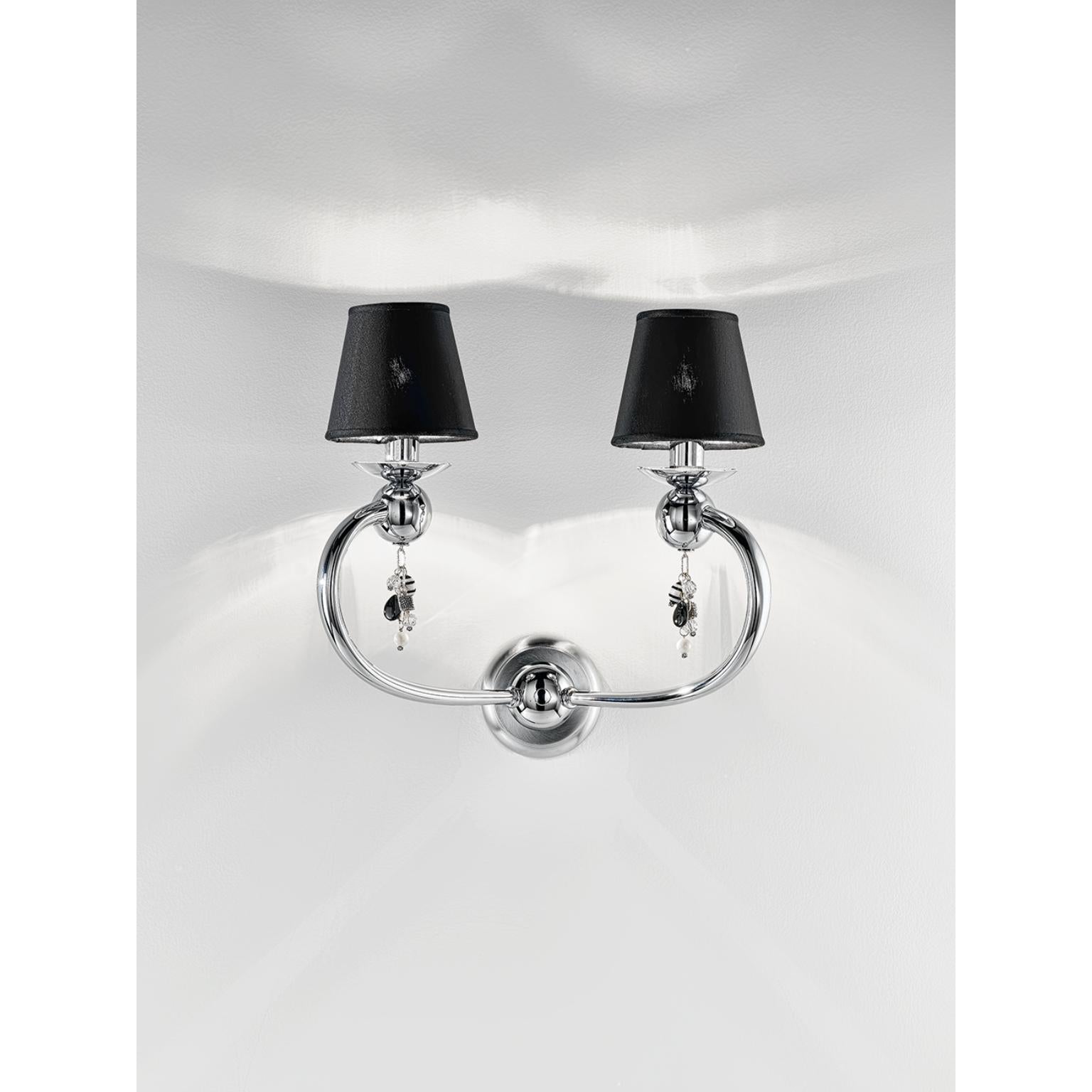 Italian Fleur Iris Wall Lamp by MM Lampadari For Sale