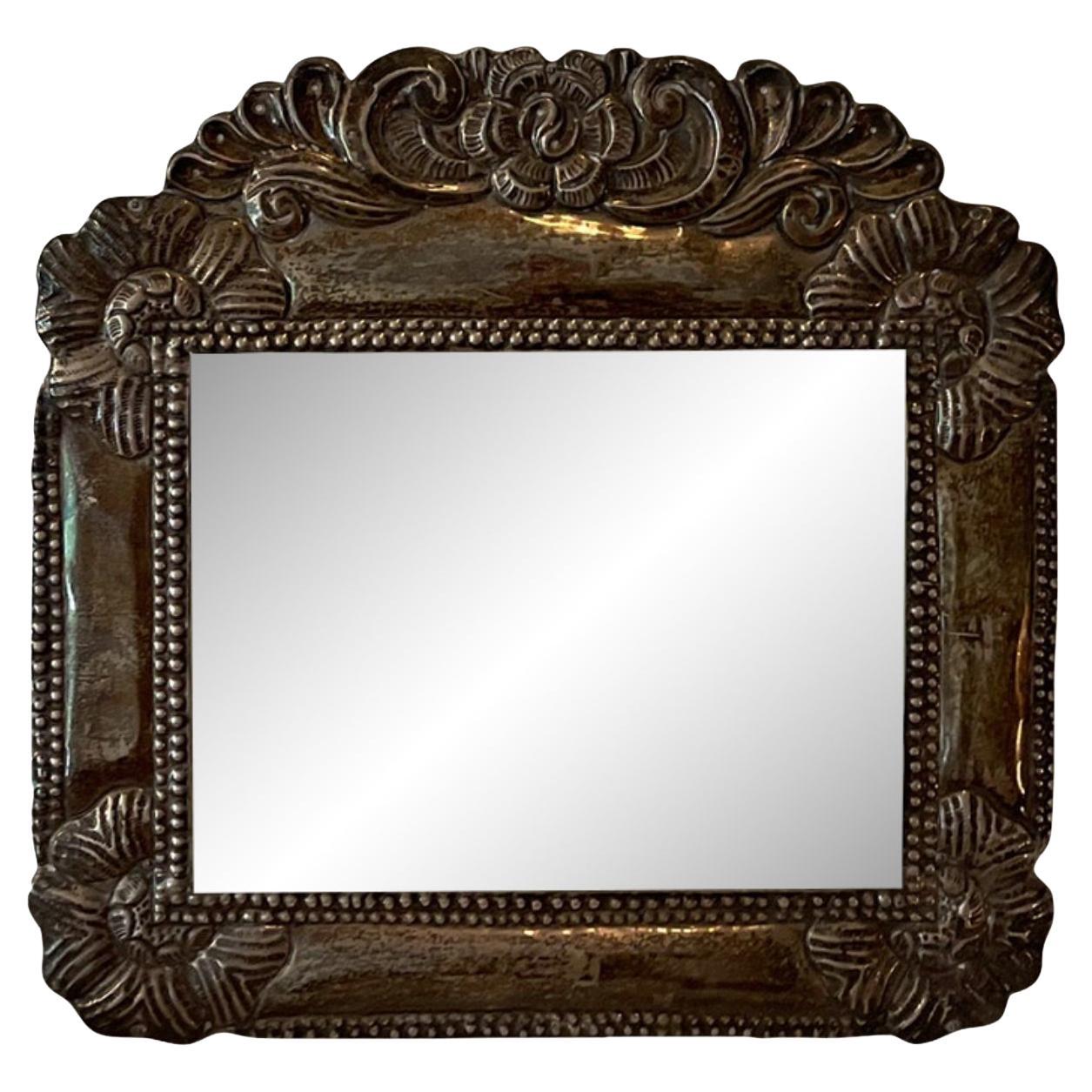 Fleur Motif Mirror For Sale