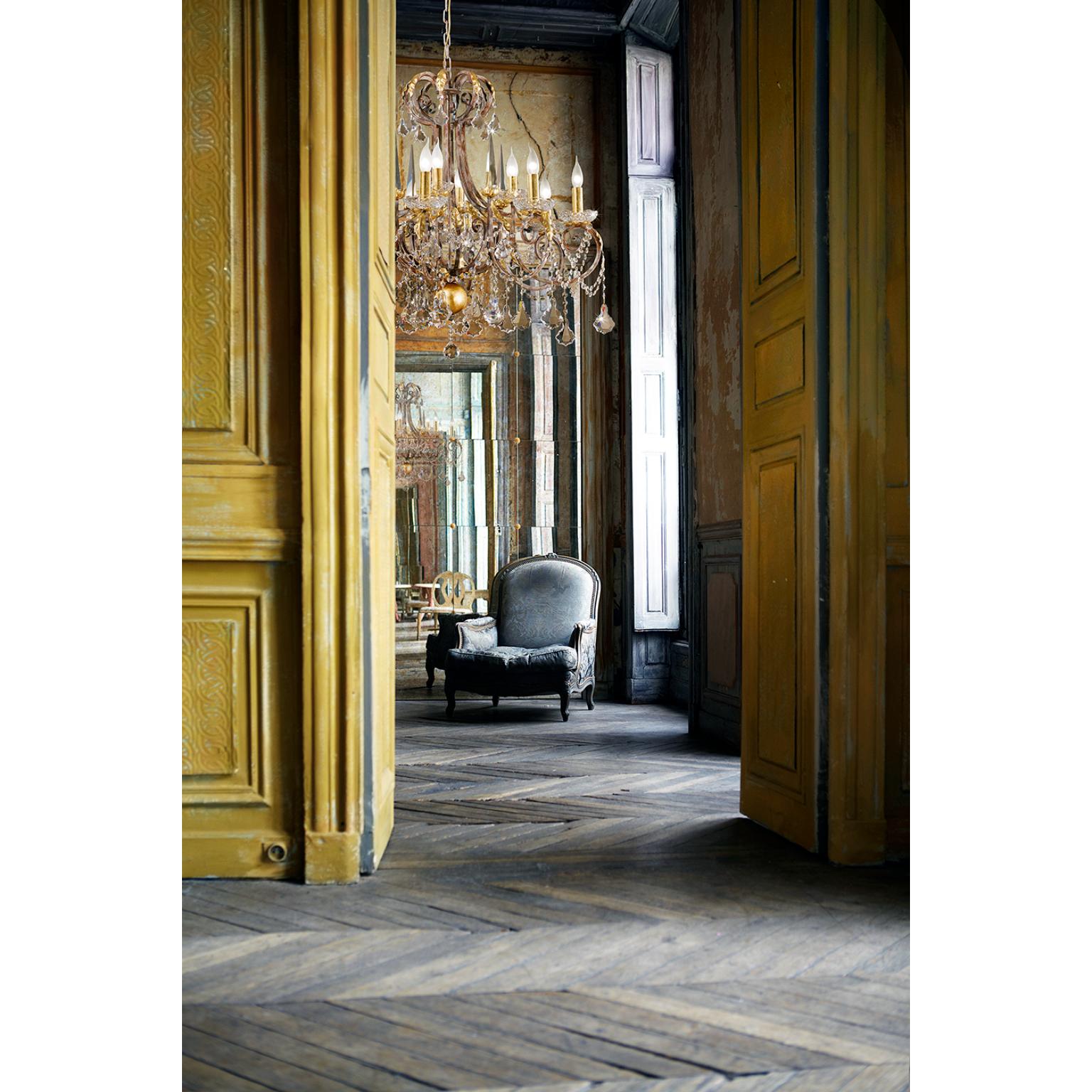 Fleur Ottocento 12 Chandelier by MM Lampadari
Dimensions: Ø 90 x H 90 cm. 
Materials: Glass and metal.

All our lamps can be wired according to each country. If sold to the USA it will be wired for the USA for instance. Please contact us.

An