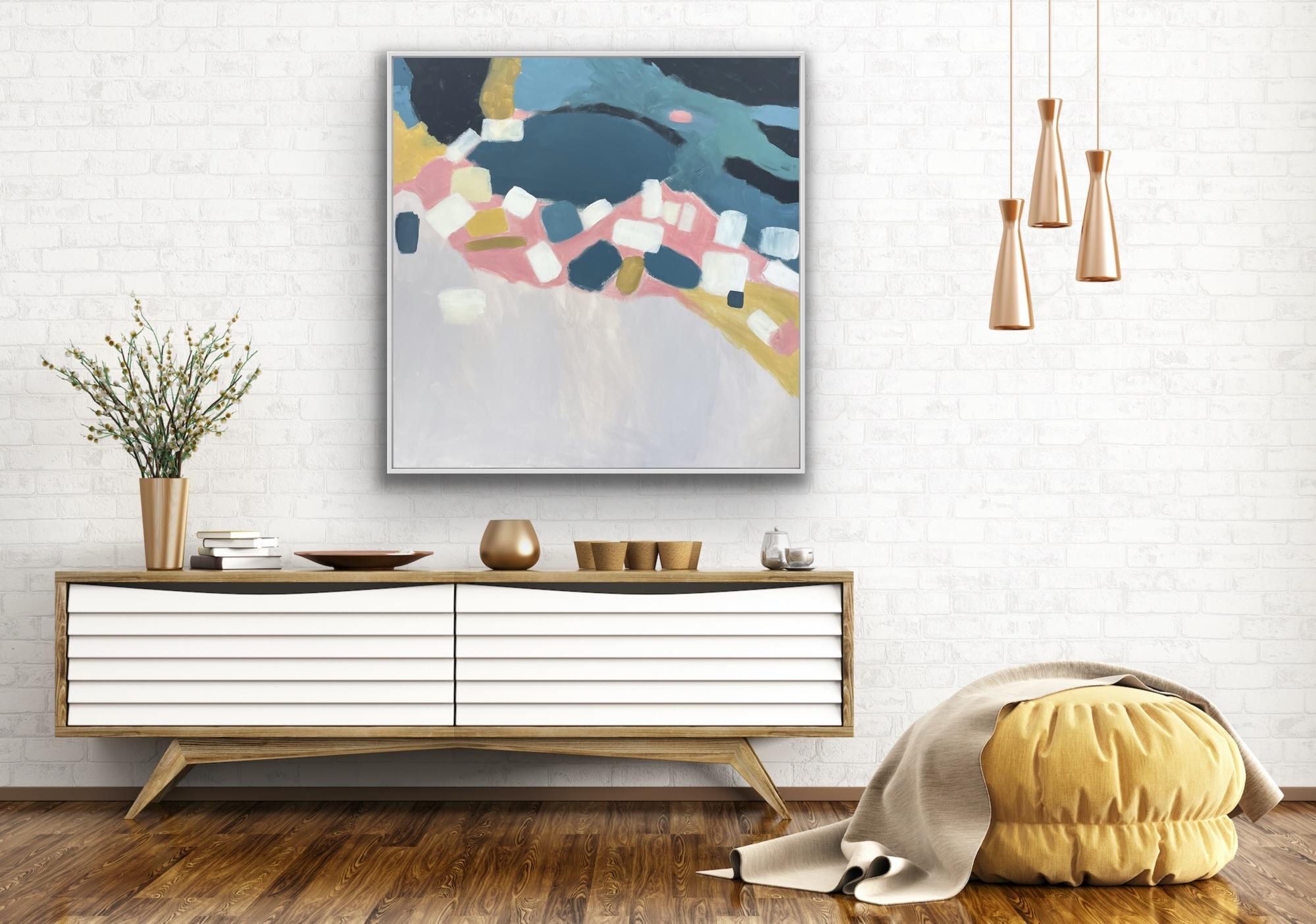 Coastal Reflections II Acrylic on Canvas Painting by Fleur Park, 2022 For Sale 13