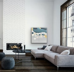 Coastal Reflections II Acrylic on Canvas Painting by Fleur Park, 2022