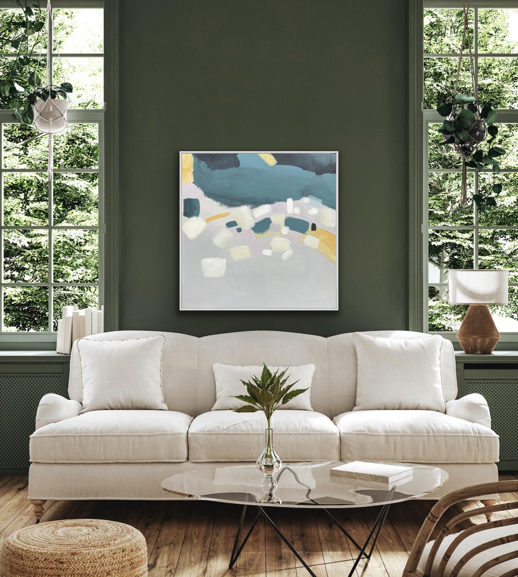 Coastal Reflections II Acrylic on Canvas Painting by Fleur Park, 2022 For Sale 10