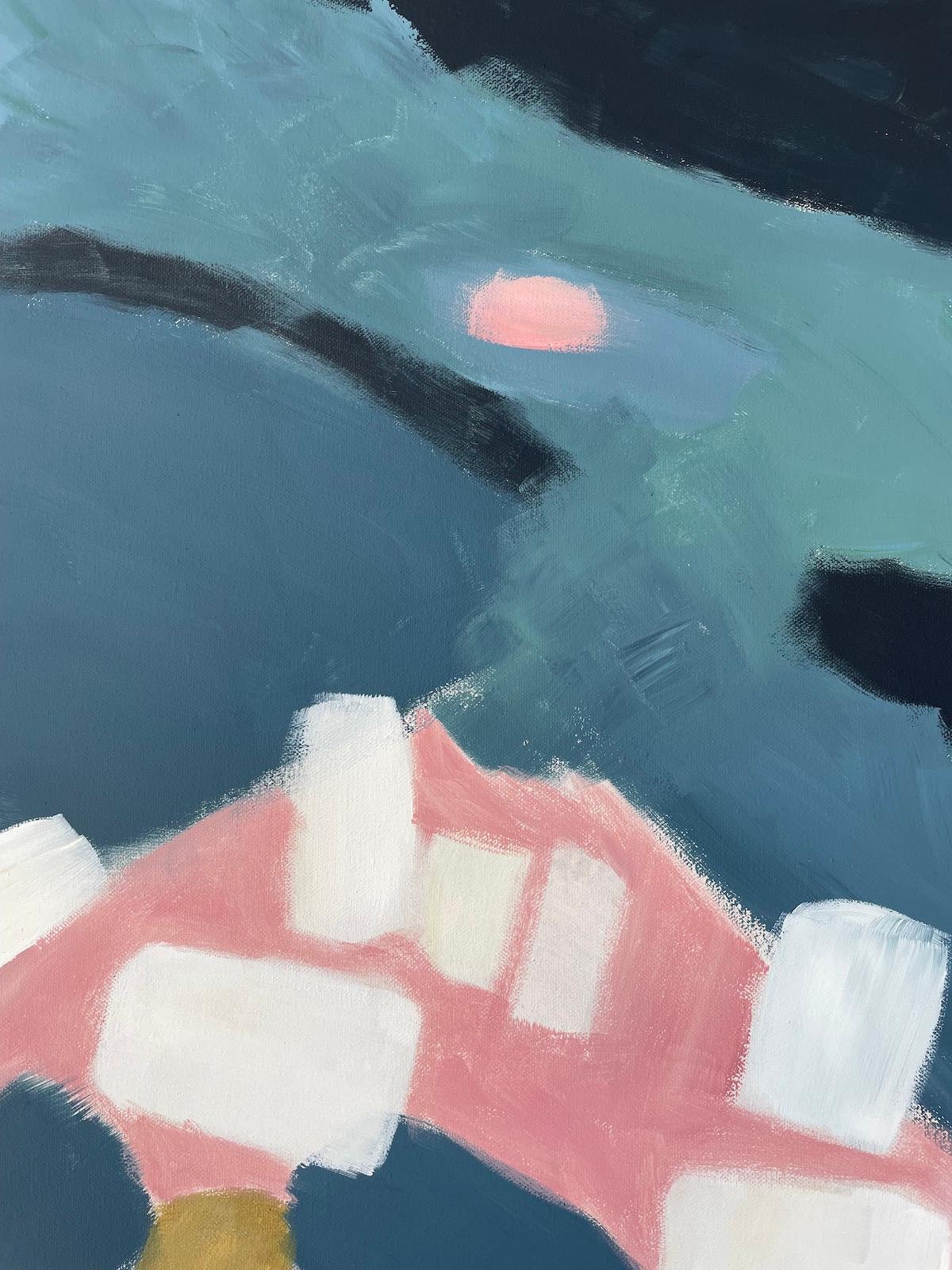 Coastal Reflections II, Gemälde in Acryl auf Leinwand von Fleur Park, 2022 im Angebot 8