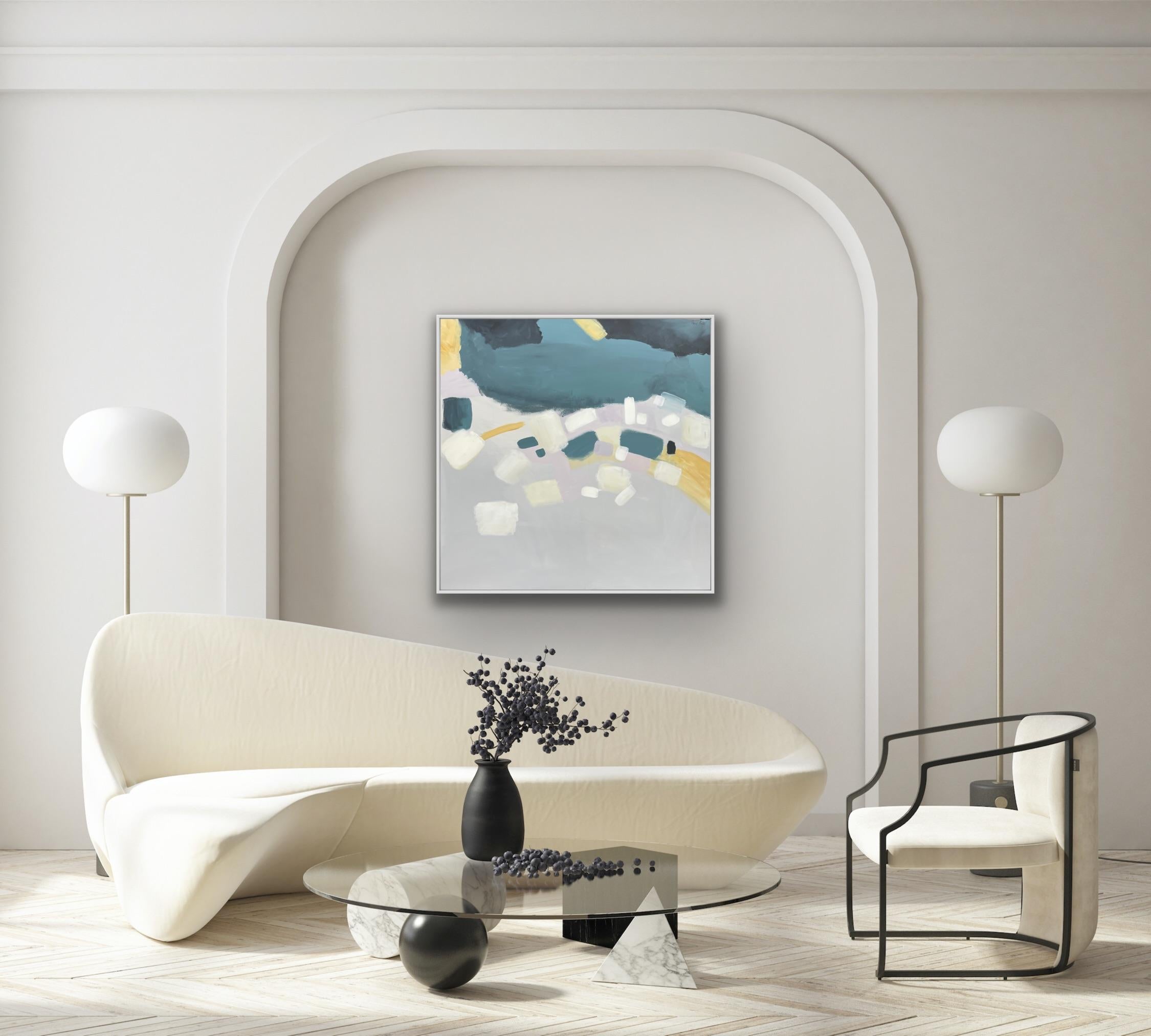 Coastal Reflections II Acrylic on Canvas Painting by Fleur Park, 2022 For Sale 11