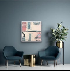 Reflections, original landscape painting, abstract art