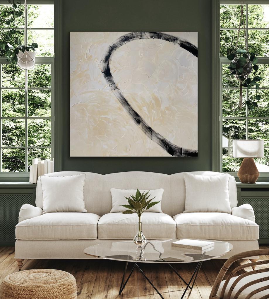 Circle Formation by Fleur Park, Abstract painting, contemporary, original art - Painting by Fleur Park 