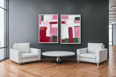 City Life by Fleur Park, Contemporary abstract painting, Cityscape art