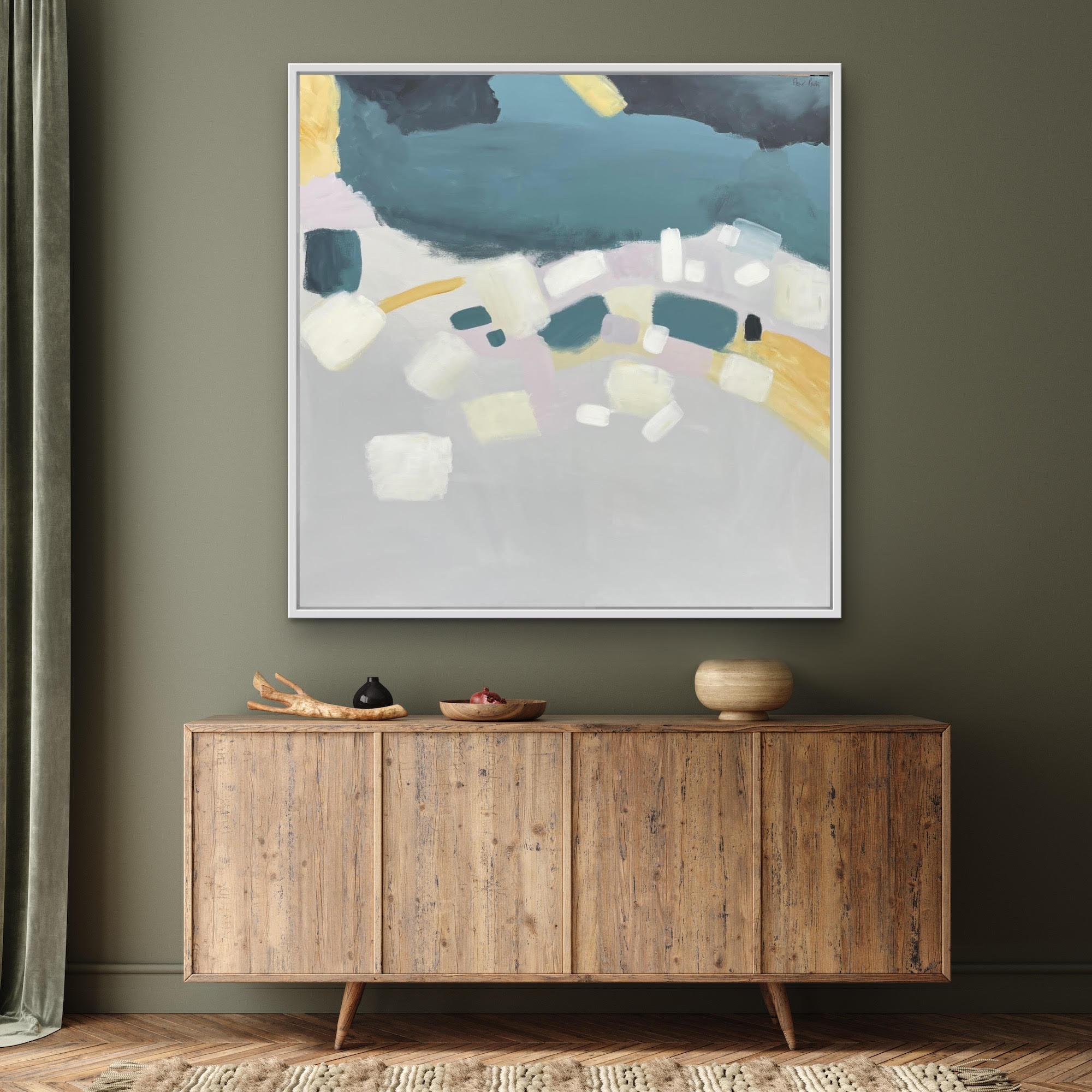 Coastal Reflections II, Fleur Park, Original painting, abstract, contemporary For Sale 4